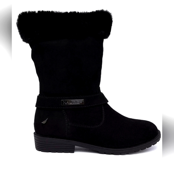 NAUTICA Cosima Cold Weather Faux Fur Boots Girls Size 13🌞🌞🌞 - Picture 1 of 4
